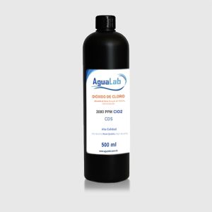 Dióxido de Cloro 500ml Plástico negro HDPE (C.D.S.)