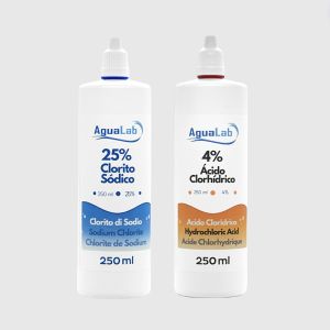 Kit Clorito Sódico al 25% (250 ml) + Activador – Ácido Clorhídrico 4%