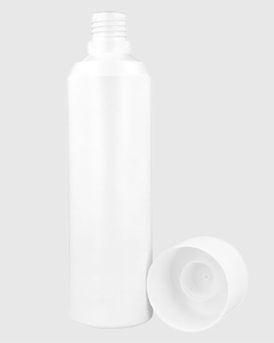 Botella Cilíndrica blanca HDPE 500ml | Agualab