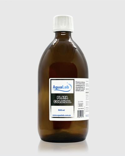 Plata Coloidal 25 ppm 500ml | Agualab